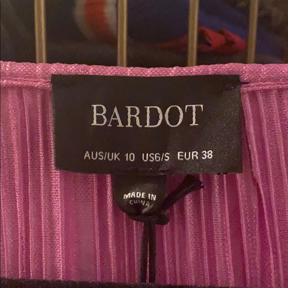 NWT Bardot Belissa mini plisse dress - Picture 5 of 7